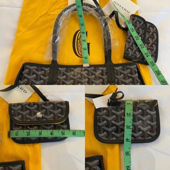 ❌SOLD❌ New GOYARD Anjou Mini Black Reversible Tote - Picture 14 of 16